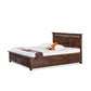 GHROYAL Sheesham Wood Kuber King Size Bed with Hydraulic Storage for Bedroom Home Wooden Double Bed Cot Palang for Living Room and Hotels (Walnut Finish) | 1 Year Warranty