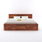 GHROYAL Sheesham Wood Queen Size Bed with Hydraulic Storage for Bedroom Living Room Home Hotel Furniture Wooden Double Bed Cot Palang for Guest Room (Honey Finish)| 1 Year Warranty