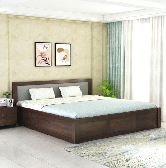 Sheesham Wood King Size Bed with Storage